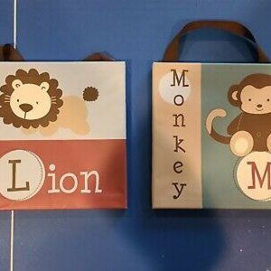 jackson monkey lion wall art